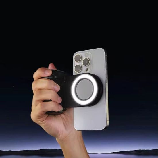 Picture of Magnetic Phone Grip with Fill Light - Camera Shutter Selfie Stabilizer