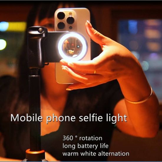 Picture of Magnetic Phone Grip with Fill Light - Camera Shutter Selfie Stabilizer