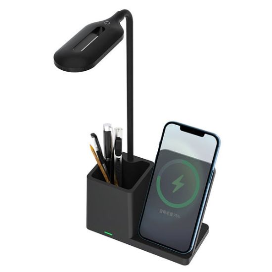 Picture of 15W Wireless Charger with Pen Holder & Desk Lamp for iPhone