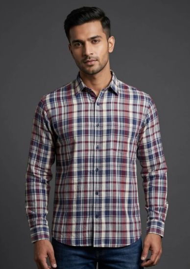 Picture of Men’s Cotton Check Full Shirt