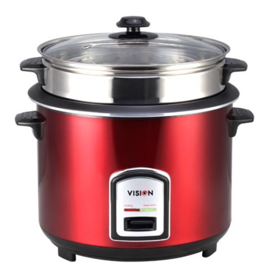 Picture of VISION Rice Cooker 1.8L REL-40-06 SS Red (Double Pot) - 873143