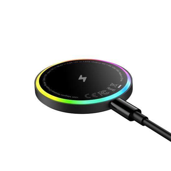 Picture of Oraimo PowerDock 15W Magnetic Wireless Charging Pad (OWH-1151) - Chrome