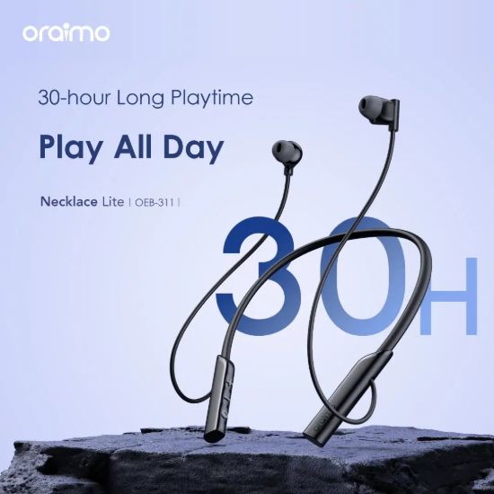 Picture of Oraimo Necklace lite ENC with Vibration Wireless Neckband | OEB-311 | Blue