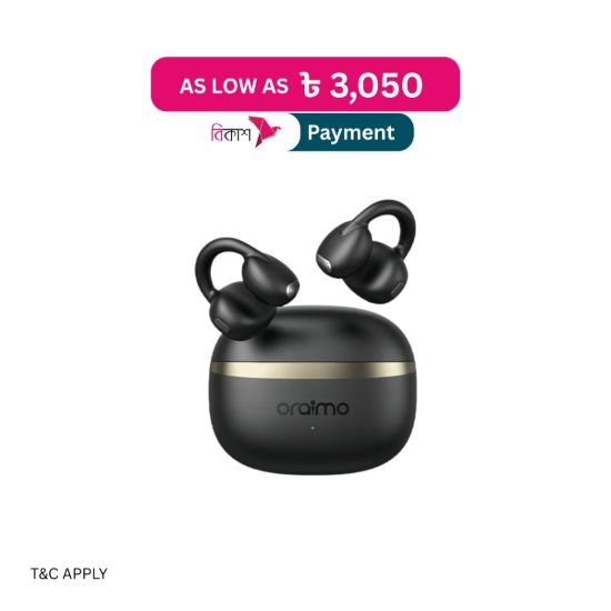 Picture of Oraimo MV OpenSnap Clip-On True Wireless Earbuds (OPN-373) - Gravity Black