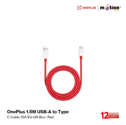 Picture of OnePlus 1.5M USB-A to Type-C Cable 10A EU-UN Box- Red
