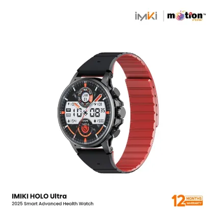 Picture of IMIKI HOLO Ultra 1.6" AMOLED With 100+ Sports Modes Smart Watch with Magnetic Strap- Silver+Blue
