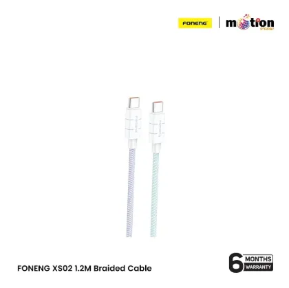Picture of FONENG (XS02) 1.2M Braided 3A Type-C Cable- White