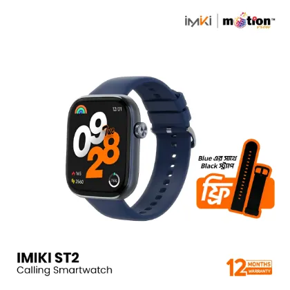 Picture of IMIKI ST2 1.96" BT Calling Smartwatch - Black