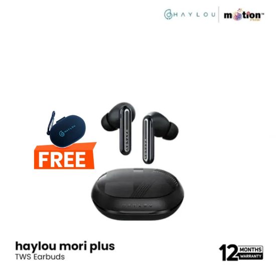 Picture of Haylou-Mori-Plus-42dB-Hybrid-ANC-True-Wireless-Earphones--Black