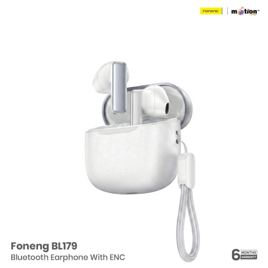 Picture of FONENG-BL179-Half-In-Ear-4-Microphone-ENC-TWS-Earphone--Silver