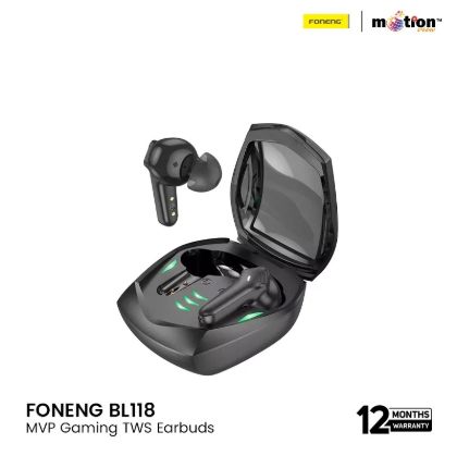 Picture of FONENG-BL118-MVP-Gaming-TWS-Earbuds-with-Stereo-Sound-Music--Black
