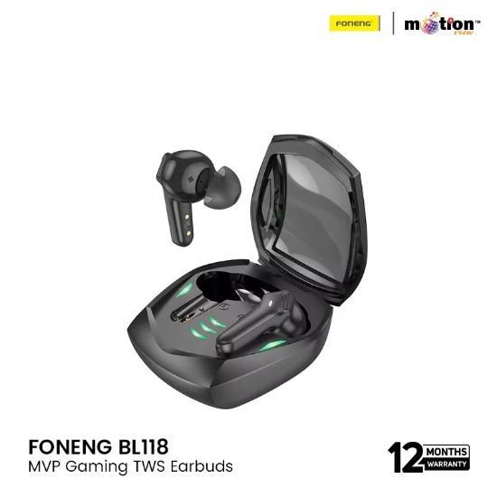 Picture of FONENG-BL118-MVP-Gaming-TWS-Earbuds-with-Stereo-Sound-Music--Black