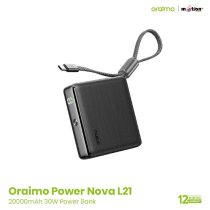 Picture of Oraimo-PowerNova-L11-Mini-22.5w-Fast-Charging-PowerBank--OPB-7103C---Blue