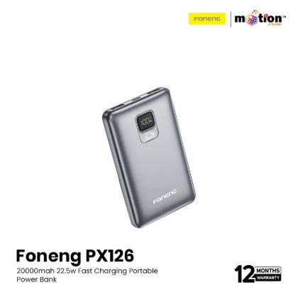 Picture of Foneng-PX126-20000mah-22.5w-Fast-Charging-Portable-Power-Bank-with---Silver