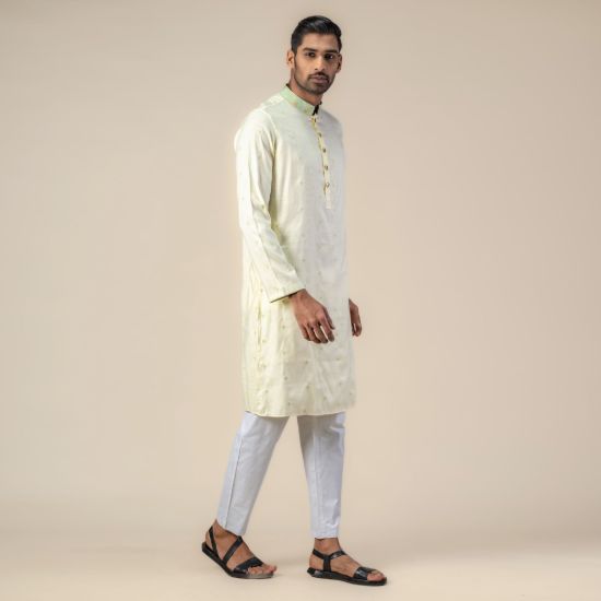 Picture of All over embroidery Regular fit panjabi