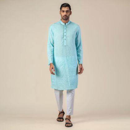 Picture of Embroidered men's Slim fit Panjabi