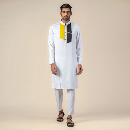 Picture of Color Block Men's Slim fit Panjabi