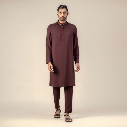 Picture of Pattern Base Panjabi-Pajama Set