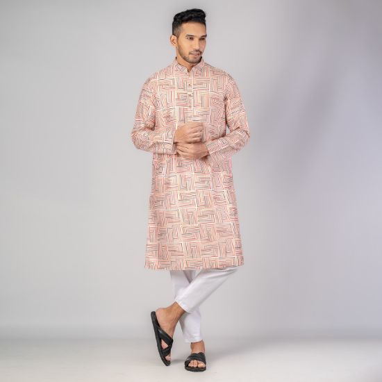Picture of Surat exclusive printed slim fit Panjabi