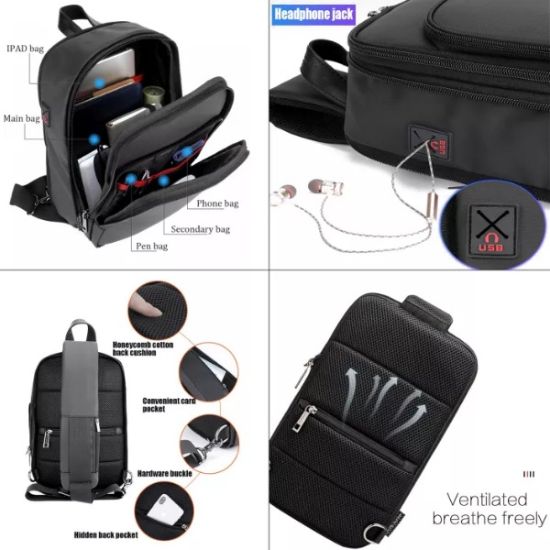 Picture of Arctic Hunter Tough Men Series XB00113 Waterproof Anti Theft Crossbody Sling Bag