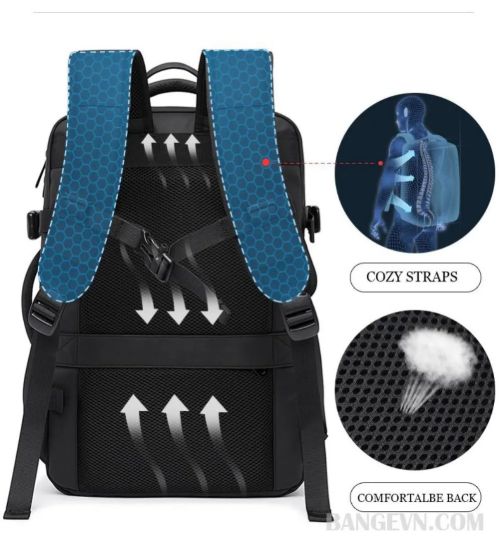 Picture of BANGE BG1908 Large Capacity Expandable Multi-Purpose Business & Travel Backpack Laptop Bag for 17.3inch