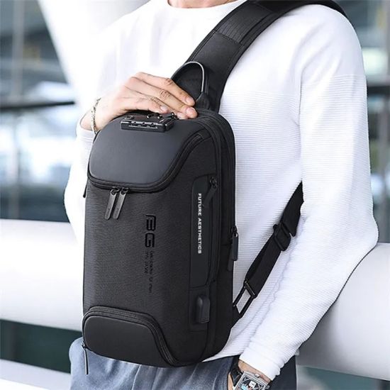 Picture of BANGE BG-7082 Anti-theft TSA Lock Crossbody Bag