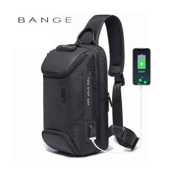 Picture of BANGE BG-7082 Anti-theft TSA Lock Crossbody Bag