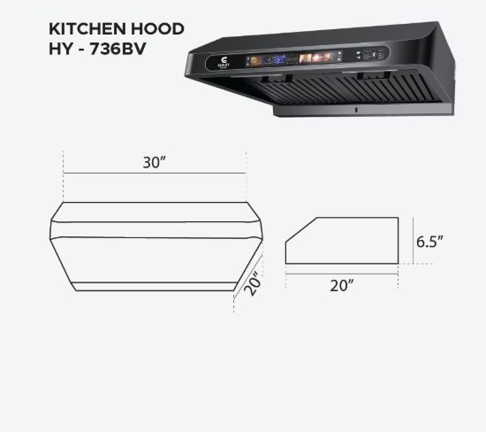 Picture of HY-738BV - Gazi Smiss Kitchen Hood