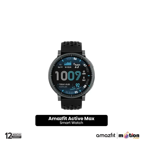 Picture of Amazfit Active Max 1.5" AMOLED With 5 ATM Water Resistant GPS Smart Watch- Black