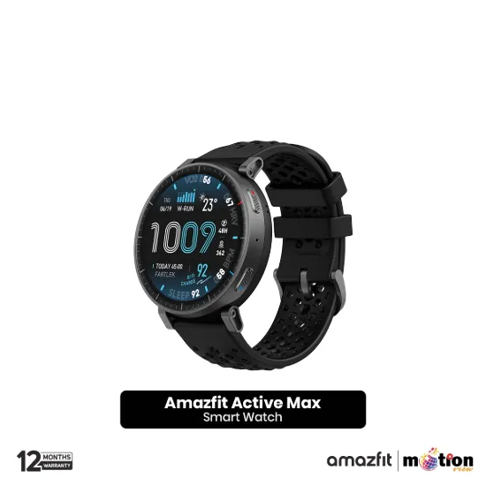 Picture of Amazfit Active Max 1.5" AMOLED With 5 ATM Water Resistant GPS Smart Watch- Black