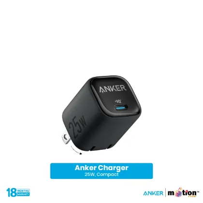 Picture of Anker 25W Type-C Compact Charger Adapter- Black
