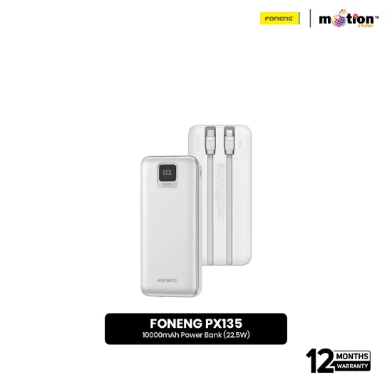 Picture of FONENG (PX125) 10000mah 22.5w Fast Charging Portable Power Bank - Gray