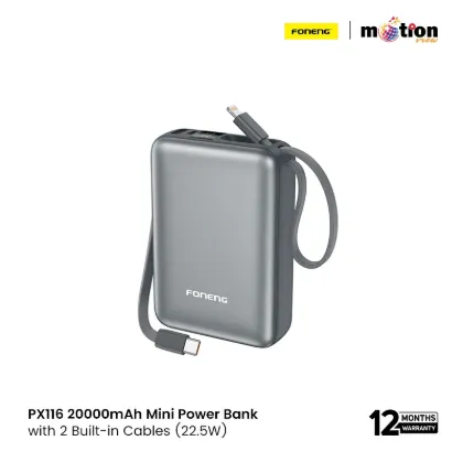 Picture of FONENG (PX126) 20000mah 22.5w Fast Charging Portable Power Bank - Gray