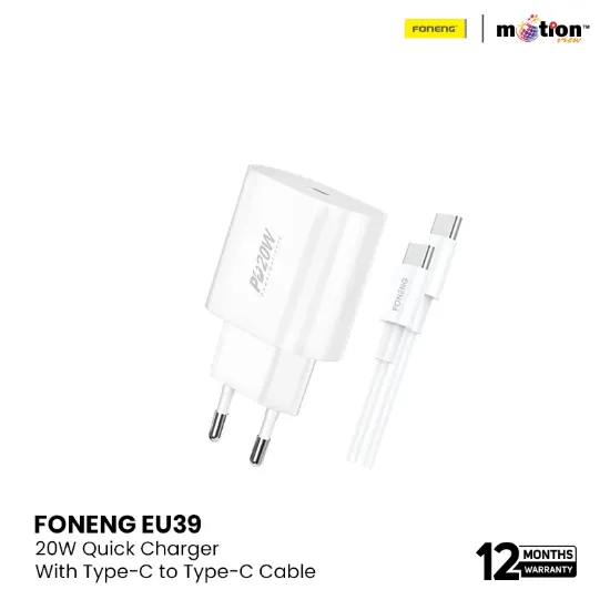 Picture of FONENG EU39 PD 20W Quick Charger With Type-C to Type-C Cable
