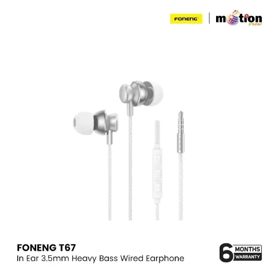 Picture of FONENG T67 In-Ear Metal Wired 3.5mm Earphone with Mic