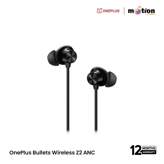 Picture of OnePlus Bullets Wireless Z2 ANC Bluetooth Neckband -45dB ANC