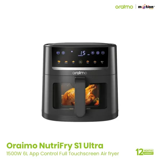 Picture of oraimo NutriFry S1 Ultra 1500W 6L Air Fryer(OAF-521A)